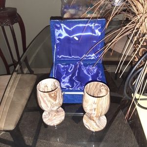 Marble goblets